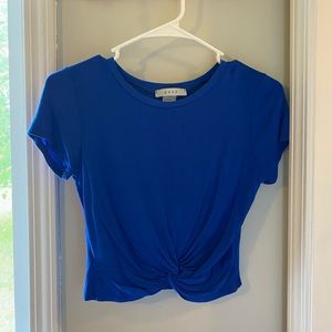 Blue crop top